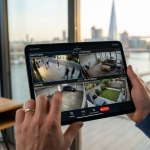 remote cctv on tablet